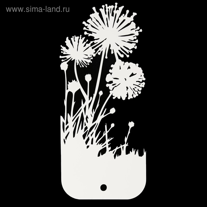 

Трафарет пластик "Одуванчики" 10х23 см