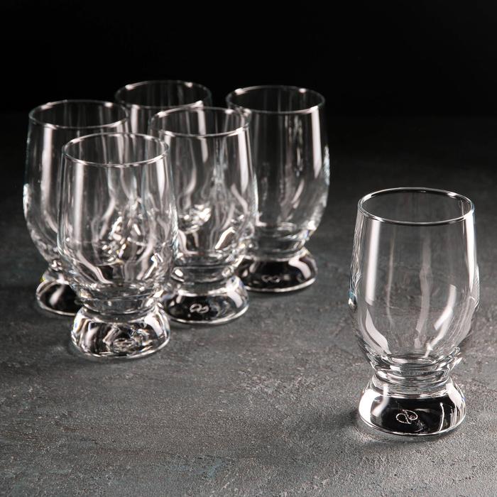 Набор высоких стеклянных стаканов Aquatic, 225 мл, 6 шт набор стаканов высоких габи 400 мл 6 шт