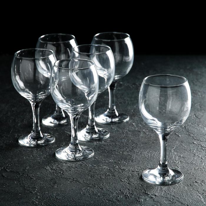 Набор стеклянных бокалов для вина Bistro, 290 мл, 6 шт