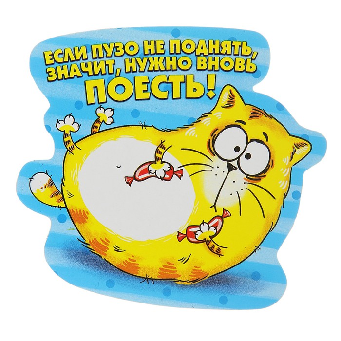 Магнит "Если пузо не поднять"