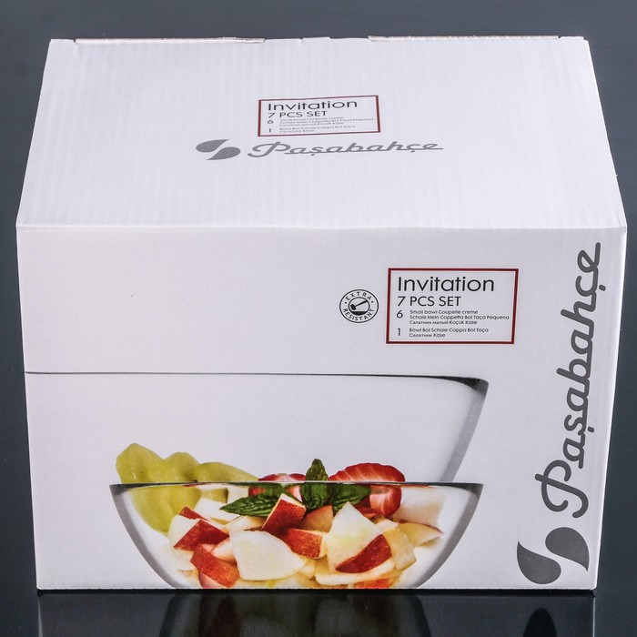 Набор салатников Invitation, 7 шт: 6 шт 13 см, 1 шт 22 см