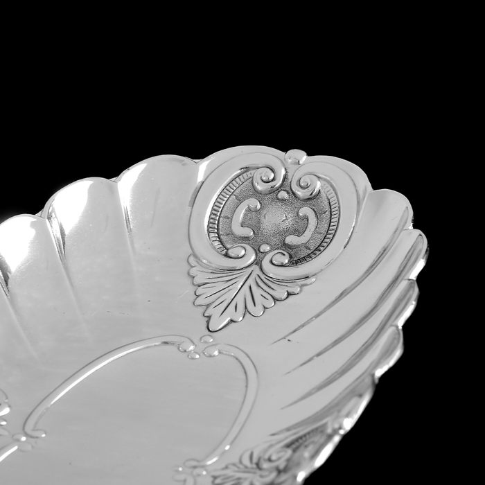 Подсвечник на 3 свечи, под серебро