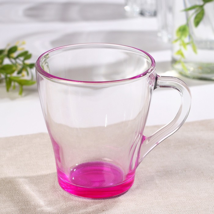 фото Кружка 250 мл "джем", цвет розовый gidglass