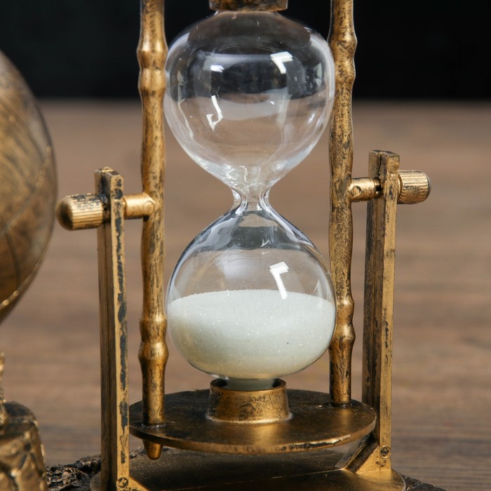 Песочные часы "Мир", сувенирные, 16х9х14 см, микс