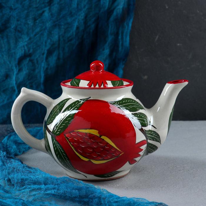Набор чайный 9 предметов Риштанская Керамика (Чайник 1 л, пиалы 0,5/0,3 л)