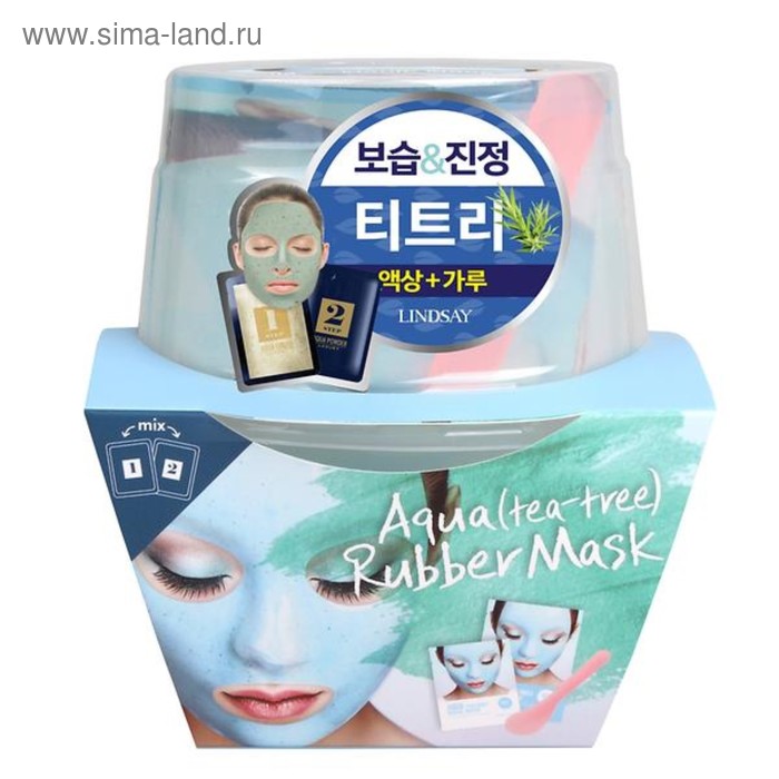 

Альгинатная маска для лица премиум класса Luxury AQUA (tea tree) Magic Mask Cup Pack на основе чайного дерева, 120 г