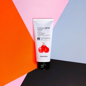 

Пенка для умывания Tony Moly Clean Dew Acerola Foam Cleanser с экстрактом ацеролы, 180 мл