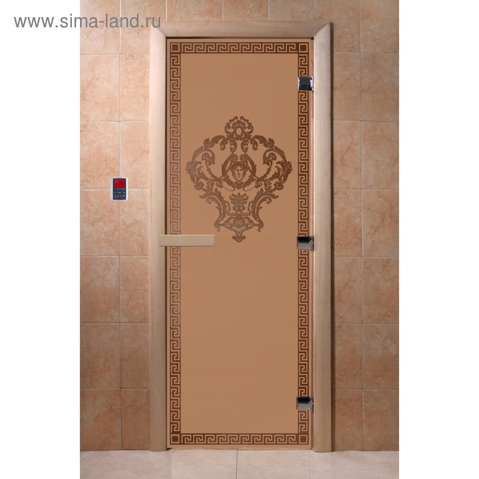 Дверь «Версаче», размер коробки 200 × 80 см, правая, цвет матовая бронза дверь восточная арка размер коробки 200 × 80 см правая цвет матовая бронза