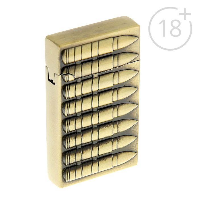 Зажигалка со светом "Патроны", пьезо, газ