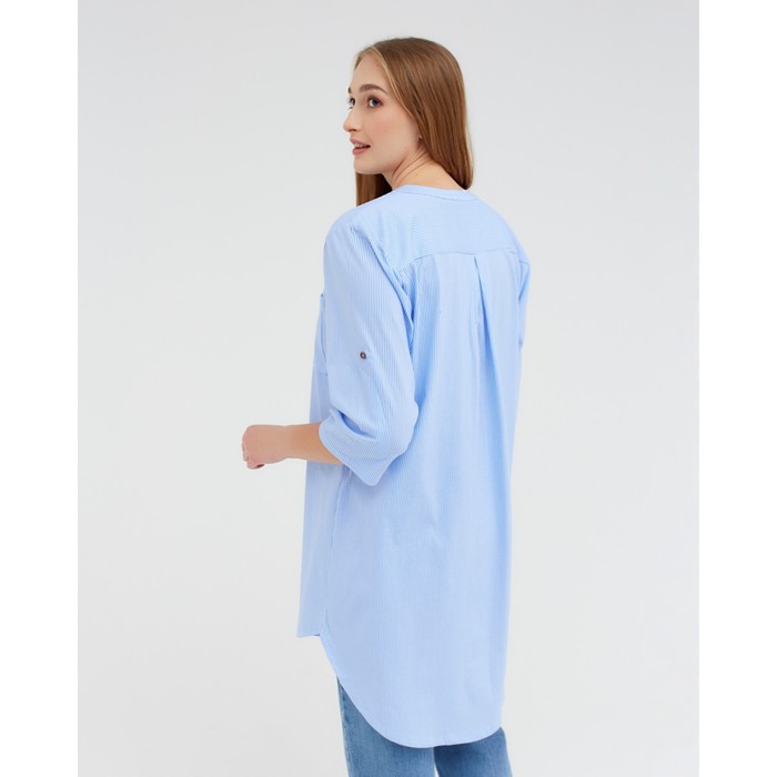 фото Рубашка женская, цвет голубой, размер 50 paris
