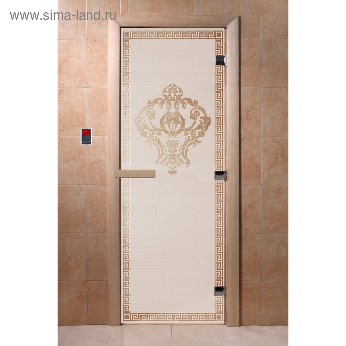 Дверь «Версаче», размер коробки 200 × 80 см, левая, цвет сатин дверь рассвет размер коробки 200 × 80 см левая цвет сатин