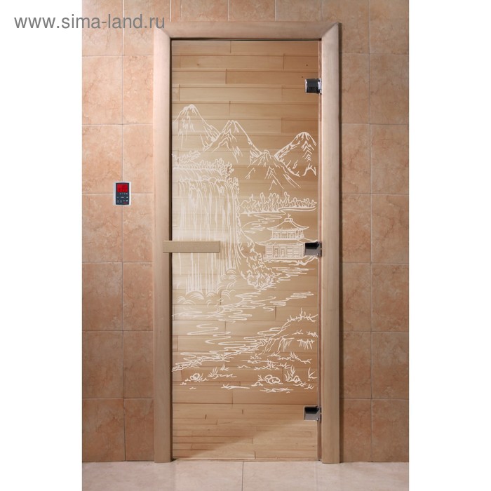 Дверь «Китай», размер коробки 190 × 70 см, левая, цвет прозрачный дверь флоренция размер коробки 190 × 70 см левая цвет прозрачный