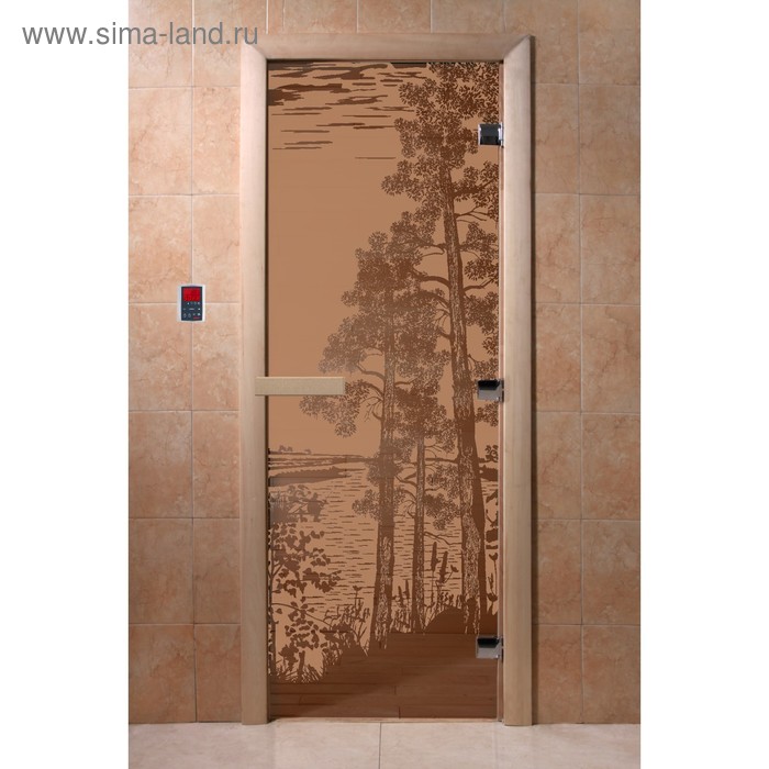 Дверь «Рассвет», размер коробки 200 × 80 см, левая, цвет матовая бронза дверь рассвет размер коробки 200 × 80 см левая цвет сатин