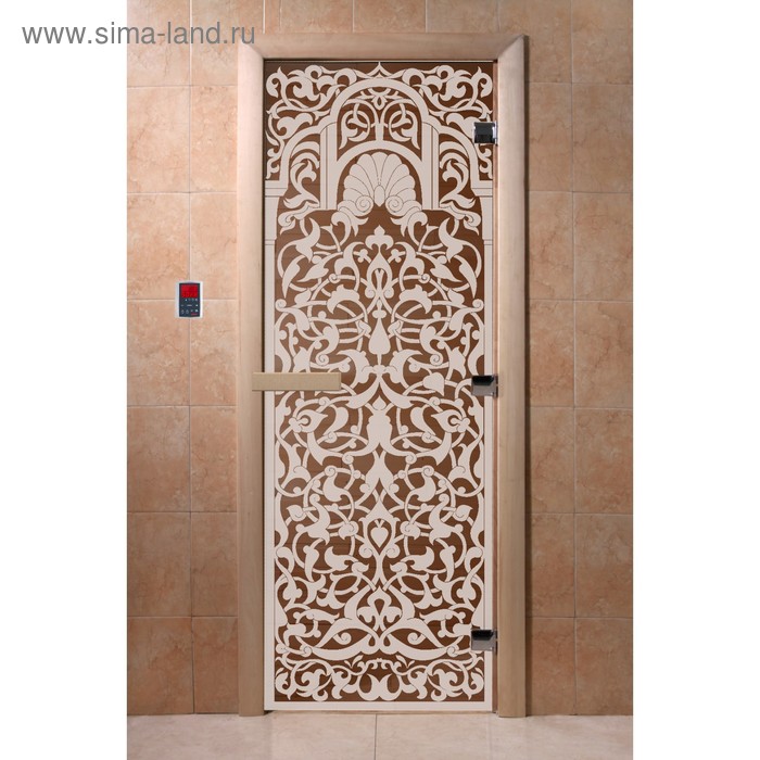 Дверь «Флоренция», размер коробки 200 × 80 см, правая, цвет бронза