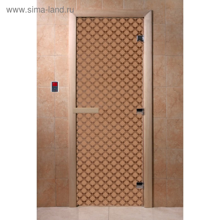 Дверь «Мираж», размер коробки 190 × 70 см, левая, цвет матовая бронза дверь дженифер размер коробки 190 × 70 см левая цвет матовая бронза