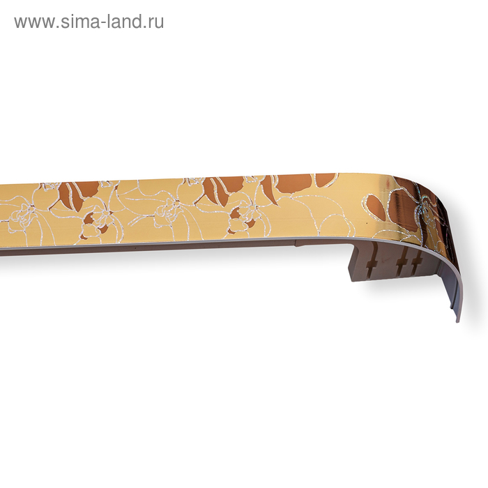 

Карниз трёхрядный «Модерн», ширина 380 см, цвет бронзовая орхидея