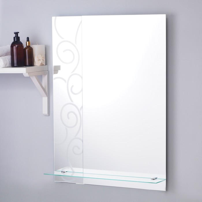 Зеркало «Жанто», настенное, с полкой, 60×80 см
