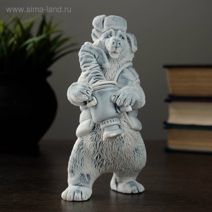 

Сувенир "Медведь с самоваром" 14,5см