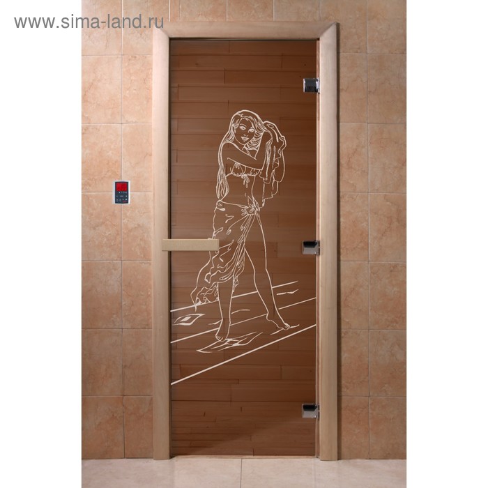 Дверь «Дженифер», размер коробки 200 × 80 см, правая, цвет бронза