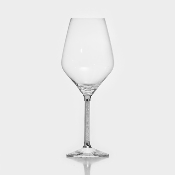 Бокал из стекла для вина «Даймонд», 450 мл, 9×23,5 см бокал стеклянный для вина даймонд 450 мл 9×23 5 см