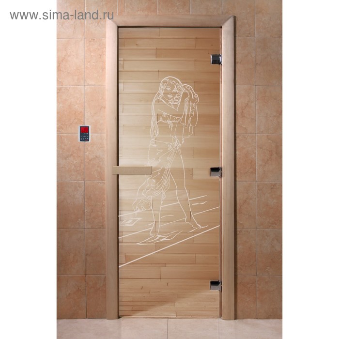 Дверь «Дженифер», размер коробки 200 × 80 см, правая, цвет прозрачный