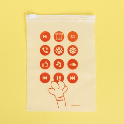 Пакет для хранения вещей вертикальный «Всё необходимое», 9 × 16 см