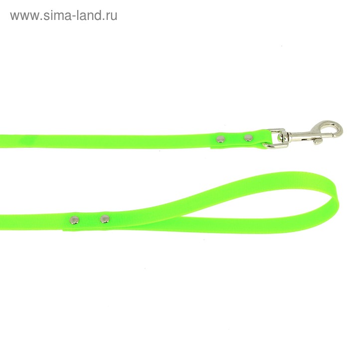 

Поводок из биотана, 1,2 м х 2 см, зелёный