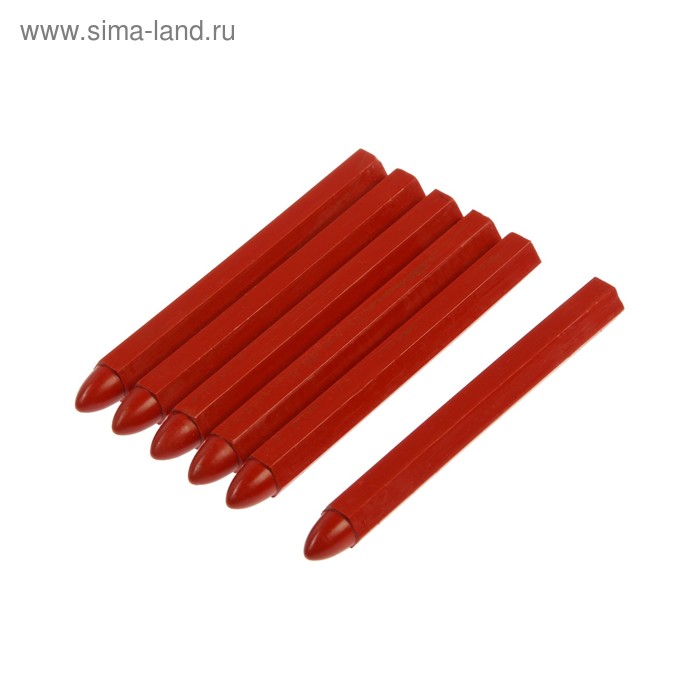Мелки разметочные MATRIX, 120 мм, восковые, красные, в упаковке 6шт. мелки разметочные восковые красные 120 мм 6шт уп