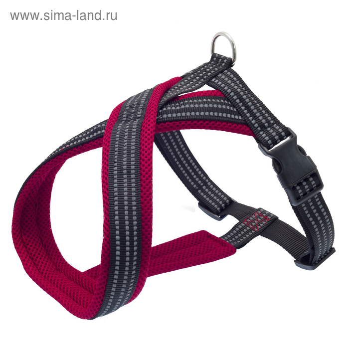 

Шлейка Х-образная, 34-45 х 1,5 см, нейлон, мягкая подкладка 2,6 см, красная