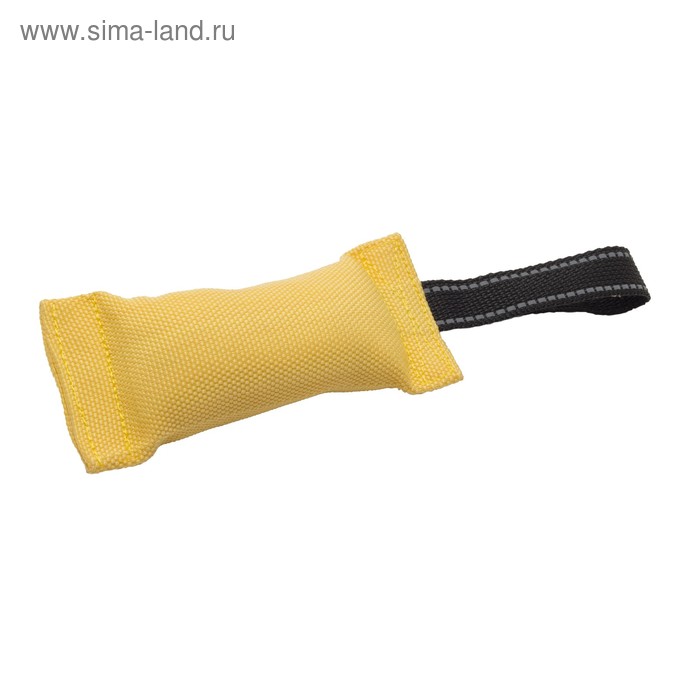 Игрушка-кусалка из шланга, 17 х 8 см, желтая