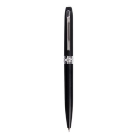 Ручка шариковая, автоматическая, корпус чёрный с серыми вставками от Сима-ленд