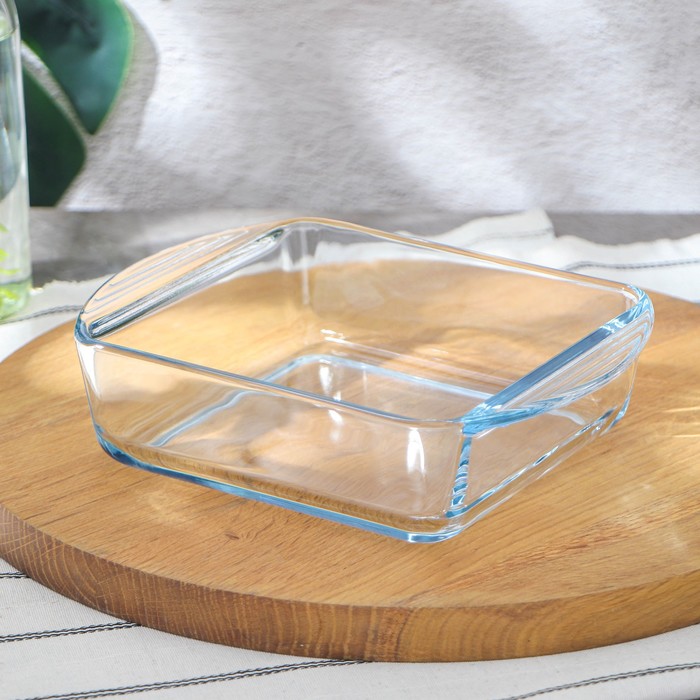 Форма для запекания и выпечки из жаропрочного стекла Borcam, 1,04 л, 21×16,5 см, без крышки форма для запекания из жаропрочного стекла borcam 2 7 л 35 5×21 см