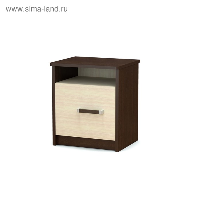 

Тумба прикроватная Эксон с дверью (420х350х477) венге/дуб млечный