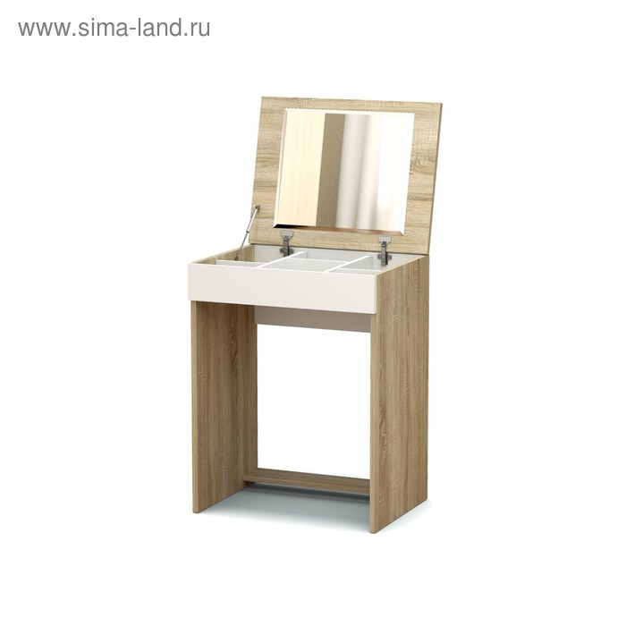 Трюмо  Сима-Ленд Столик туалетный Эксон 550х426х720 дуб сонома/белый