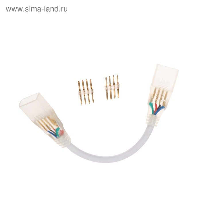 цена Соединительный коннектор Ecola для светодиодной ленты 14 × 7 мм, гибкий, 4-pin