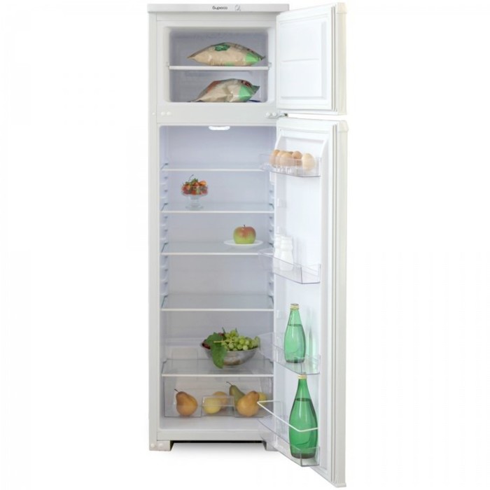 Холодильник Бирюса 124, двухкамерный, класс А, 205 л, белый двухкамерный холодильник бирюса б 124 белый