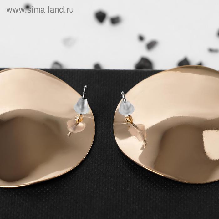 

Серьги металл "Атмосфера" соло, цвет розовое золото