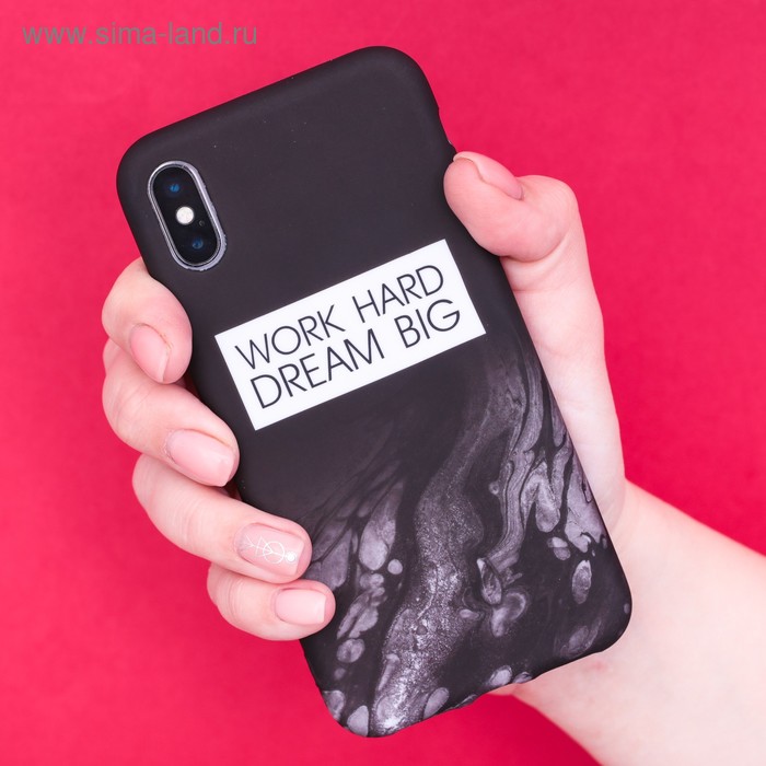 

Чехол для телефона iPhone X/XS Dream big, 14.5 × 7 см