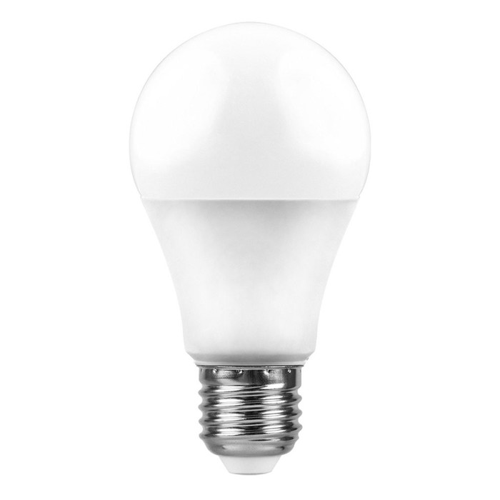фото Лампа светодиодная feron lb-93, a60, e27, 12 вт, 230 в, 6400 к, 1100 лм, 220°, 118 х 60 мм