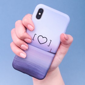 Чехол для телефона iPhone X/XS «Любовь‒это маяк» soft touch, 14.5 × 7 см