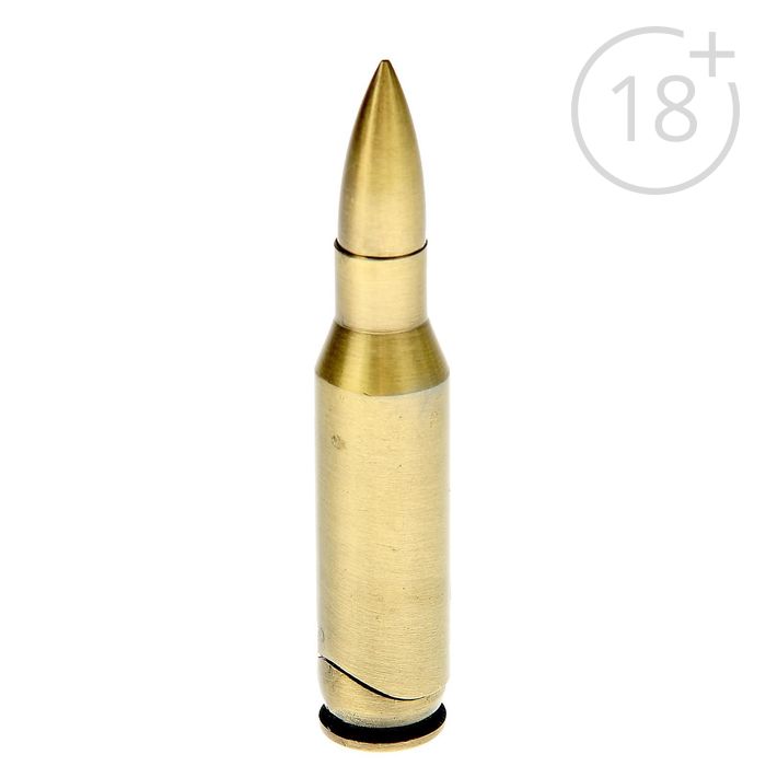 Зажигалка "Патрон острый", пьезо, газ