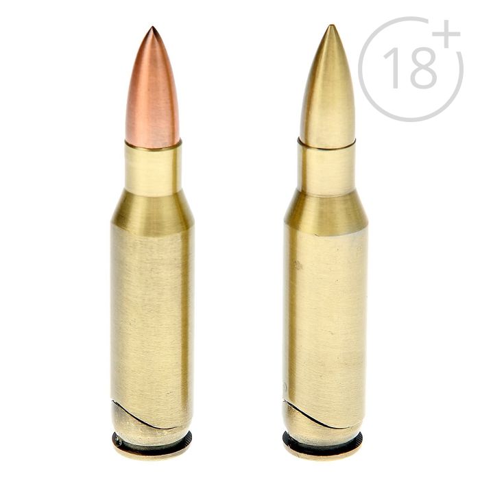 Зажигалка "Патрон острый", пьезо, газ