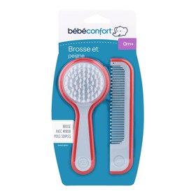 

Щётка для волос Bebe Confort из нейлона с зеркалом и расческа, цвет красный