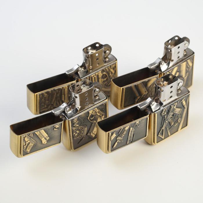 Набор зажигалок 4 шт. «Арсенал» кремний, бензин