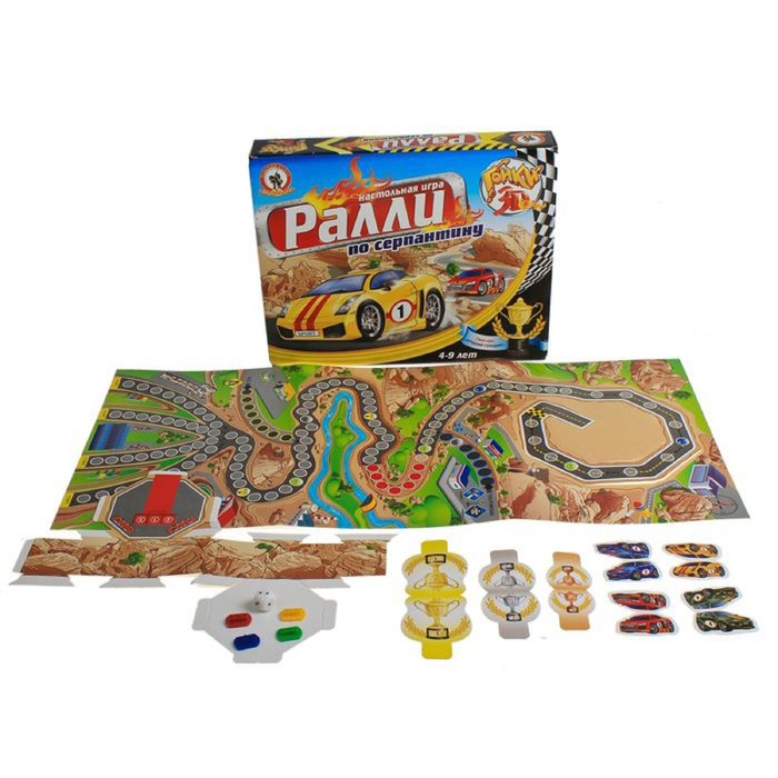 Настольная игра «Ралли по серпантину»
