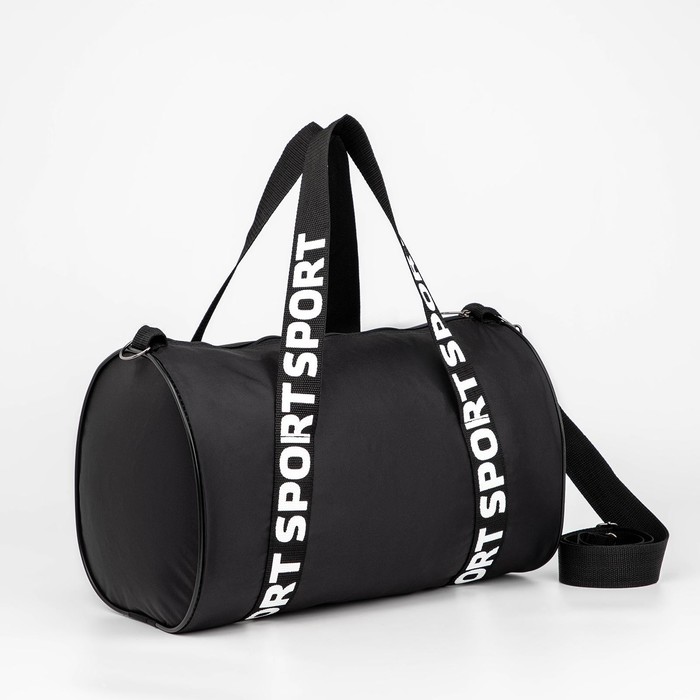 фото Сумка спортивная sport на молнии, цвет чёрный nazamok