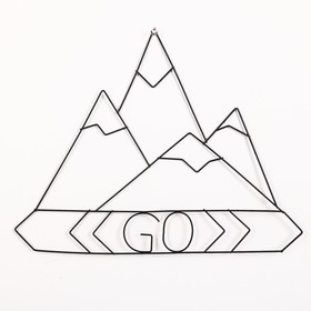 

Декоративное металлическое панно (прутья) Go, 39.5 × 29 см