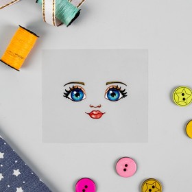 Термонаклейка для декорирования текстильных изделий «Кукла Настя» 6,5х6,3 см