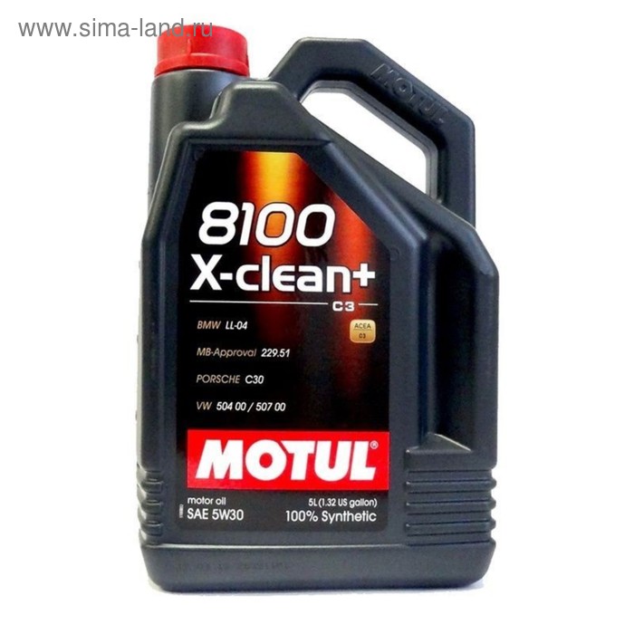 фото Масло моторное motul 8100 x-clean+ 5w-30, 5 л 106377