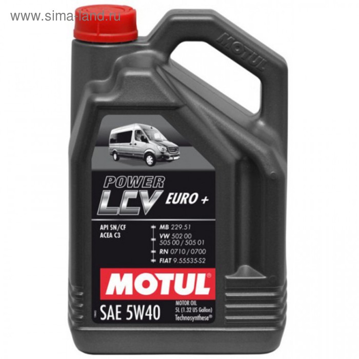 фото Моторное масло motul power lcv euro+ 5w-40, 5 л 106132